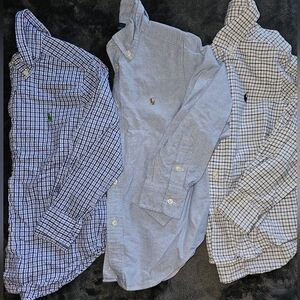 Boys Polo Ralph Lauren LS Oxford Bundle - Light Blues